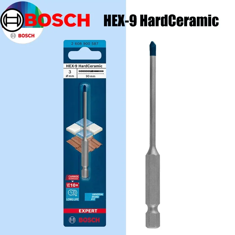 Ceramic Tile Floor - Wiertła ceramiczne BOSCH Hex-9 EXPERT Small