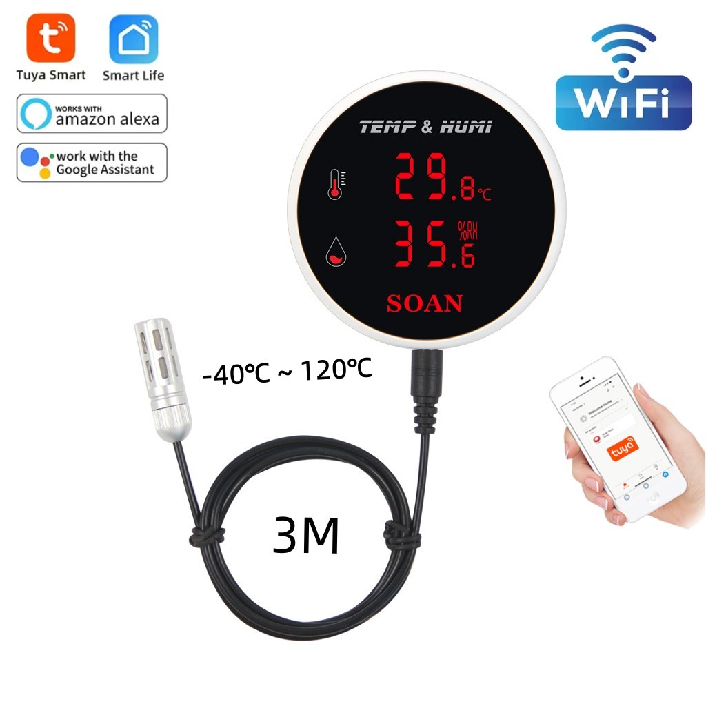 Tuya WiFi temperatura wilgotno – Digital Hygrometer Probe recenzja i cena